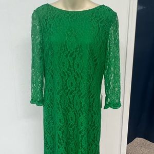 Christmas Green Midi Dress Size 8